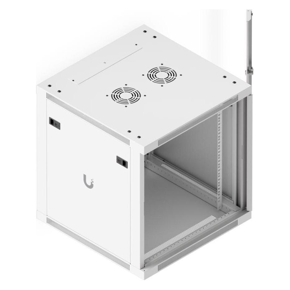 Ubiquiti Wandschrank 12U Rack 19 / 12HE / Weiss, Glastür (12 HE, 19 Zoll Rack) (UACC-Rack-12U-Wall-600-G)