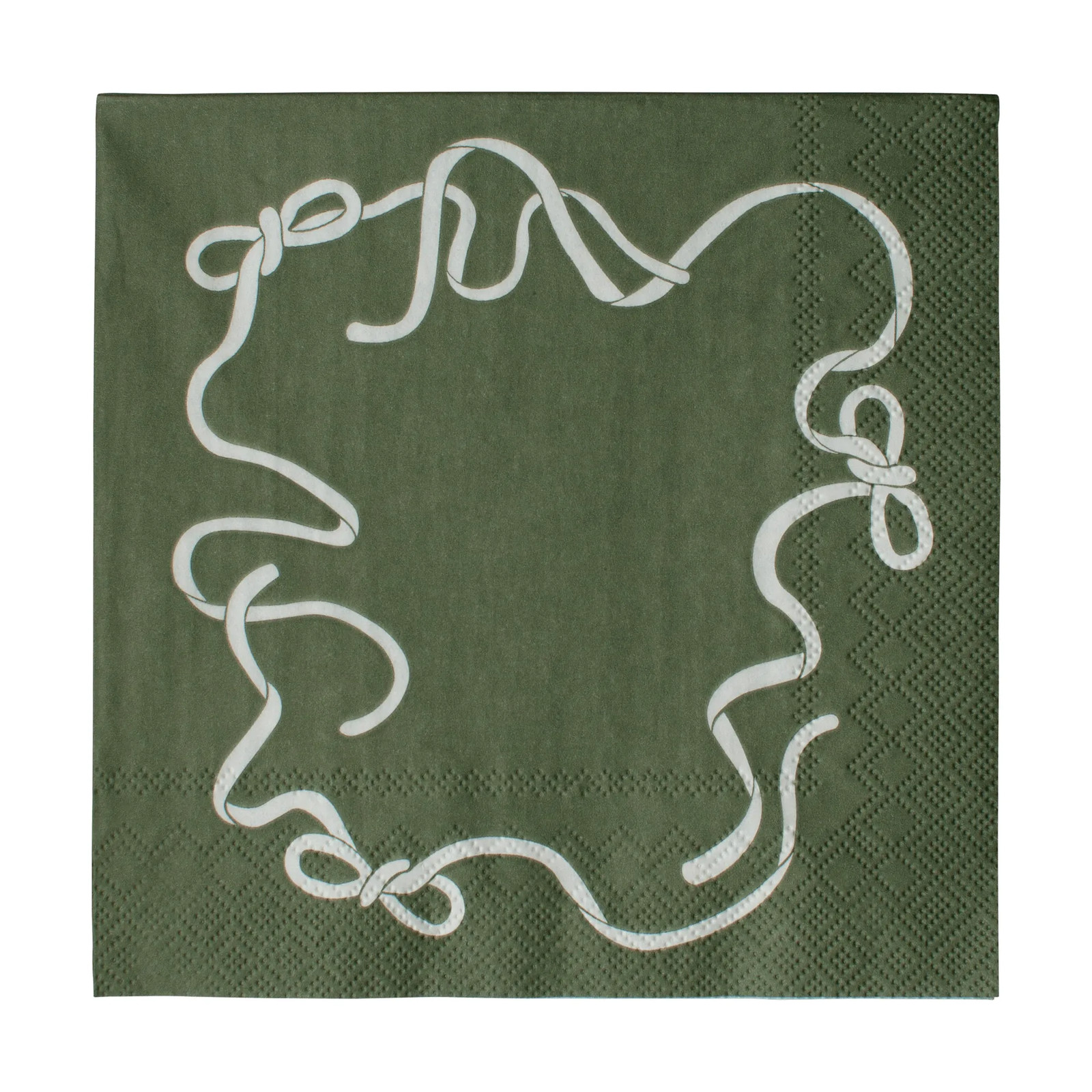 DBKD Bow papieren servetten Green 20-pack 33x33 cm