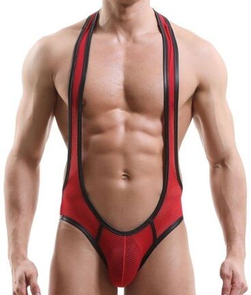 MenSexyWear Singlet Backless Alvar Rouge