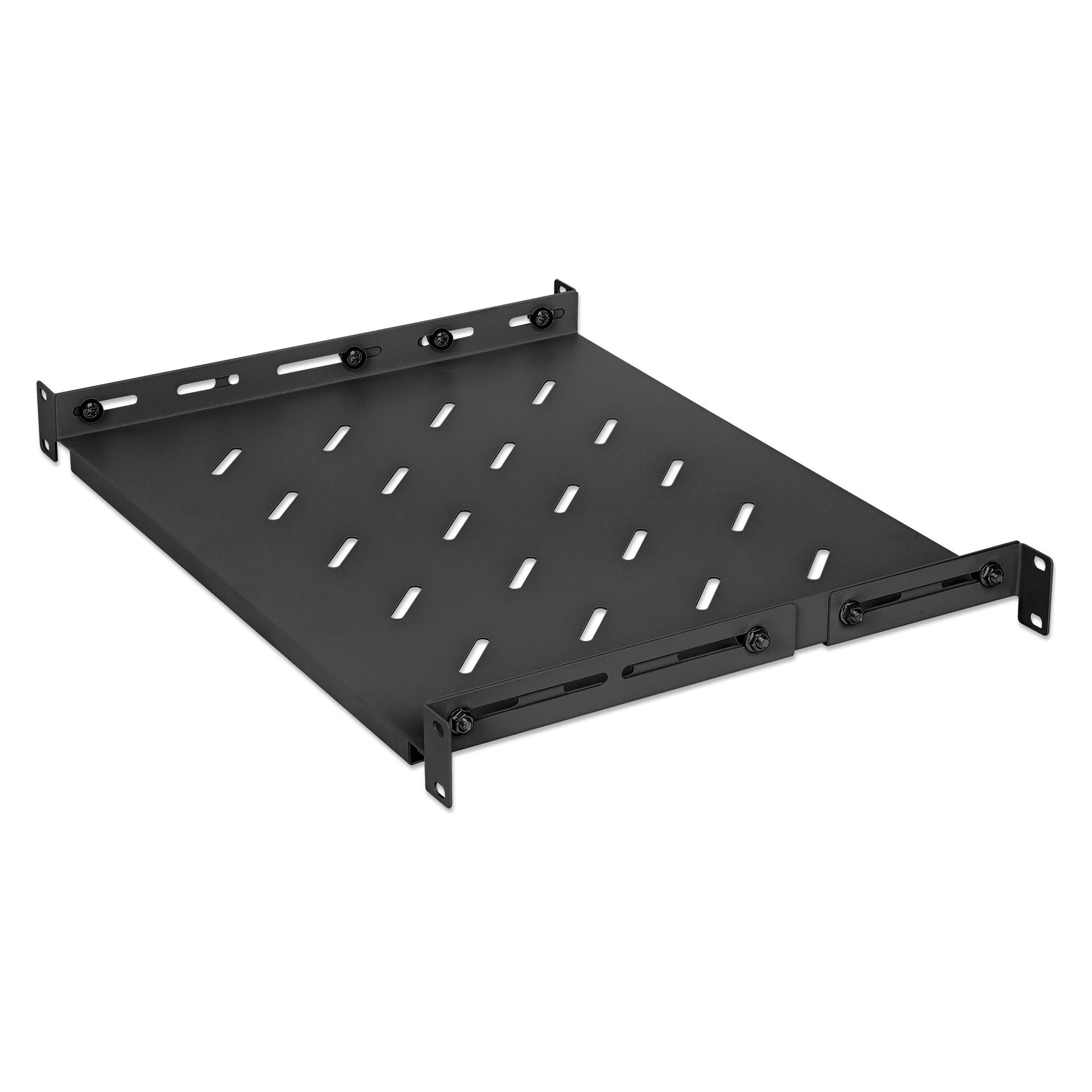 Intellinet 19"Fachboden variable Schienen 350mm tief schwarz (714082)