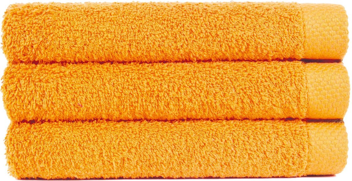 Uni Pure Royal Douchelaken Goudgeel - 3 stuks - B/D: 70 x 140 cm