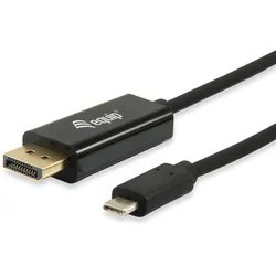 EQUIP 133467 USB-C auf DisPlayPort Kabel Stecker auf Stecker, 1.8m