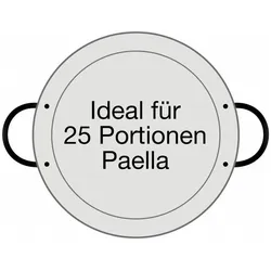 All'Grill Paella-Pfanne aus Edelstahl Ø 70 cm, Pfanne + Kochtopf, Silber