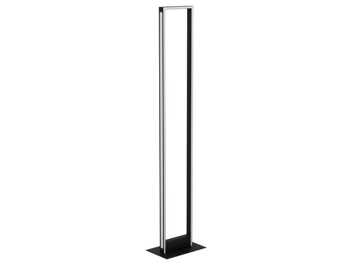LED-Stehlampe Savilanas-Z Schwarz/Weiß mit Fußschalter