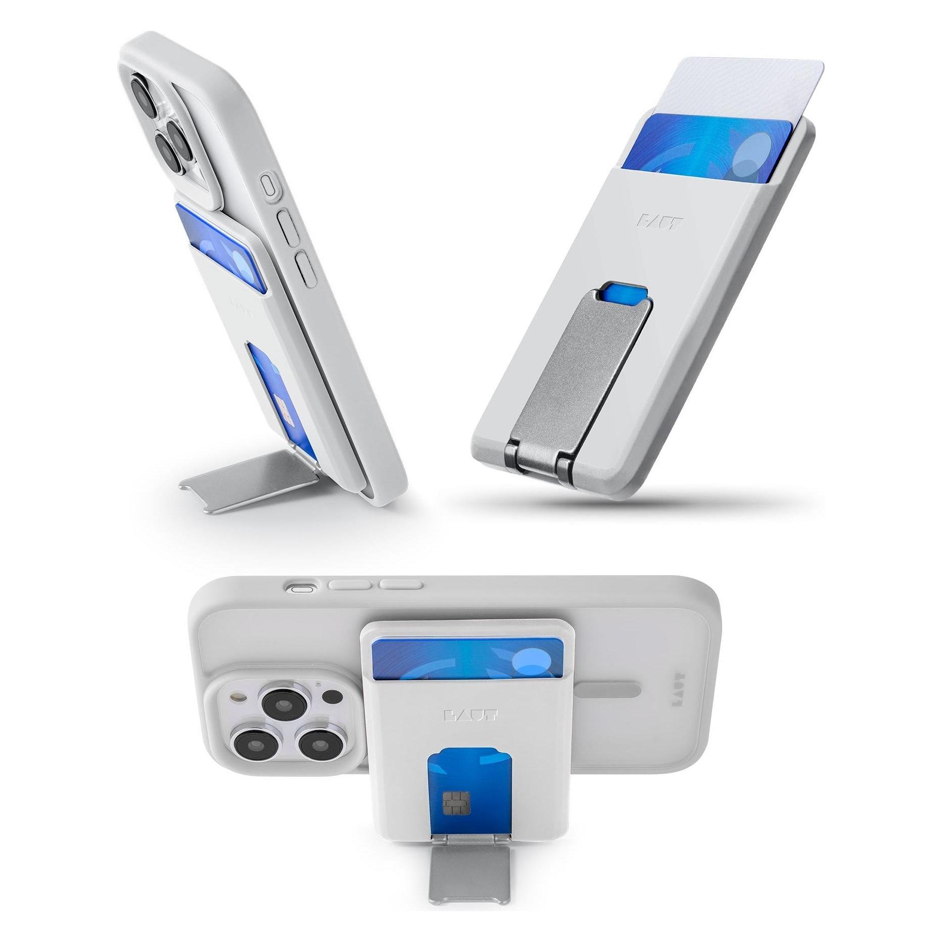Laut Flexi Prop Magsafe Wallet (Apple iPhone 14, Apple iPhone 14 Plus, Apple iPhone 14 Pro, Apple iPhone 14 Pro Max, Apple iPhone 15, Apple iPhone 15 Plus, Apple iPhone 15 Pro, Apple iPhone 15 Pro Max) (L_MS_FP_W)