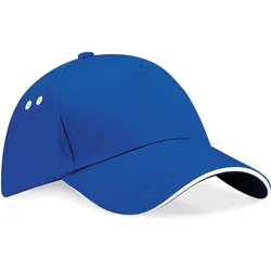 Beechfield Unisex 5-Panel Sandwich Kappe Klassische Cap B15C bright royal/white one size
