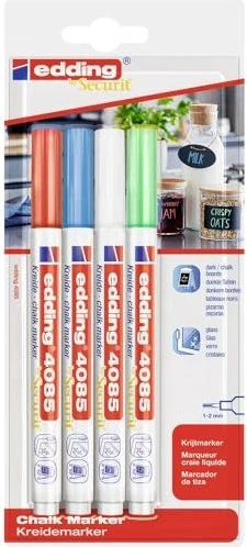 edding 4085 basic Kreidemarker farbsortiert 1,0 - 2,0 mm, 1 St.