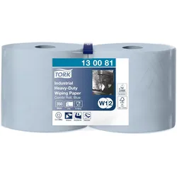 Tork Heavy Duty Wiping Paper Blue 2x119, Haushaltspapier, Blau