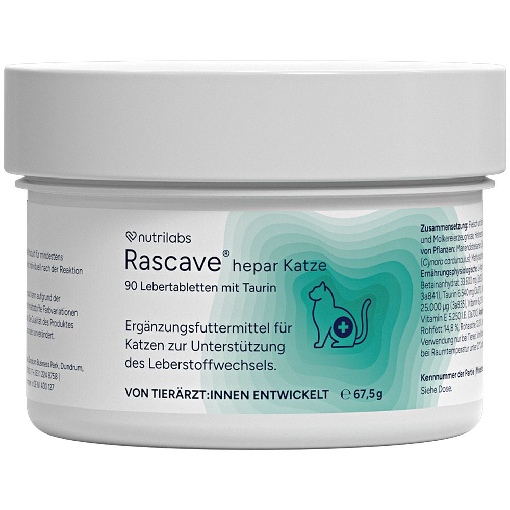 Rascave hepar Kautabletten f.Katzen 90 St