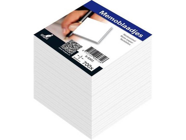 Kangaro K-6302 - Navulling memokubus - 700 vellen - Wit