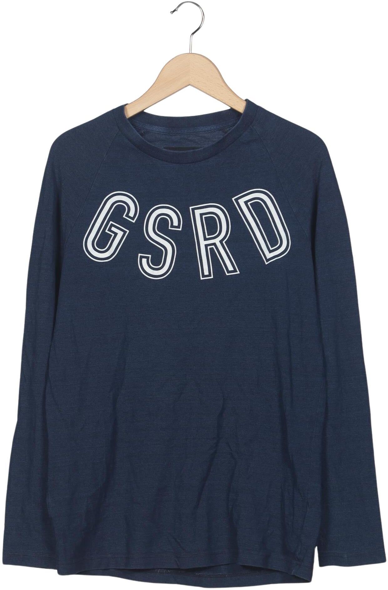 G Star RAW Herren Langarmshirt, Marineblau, Gr. M, Baumwolle - Second Hand