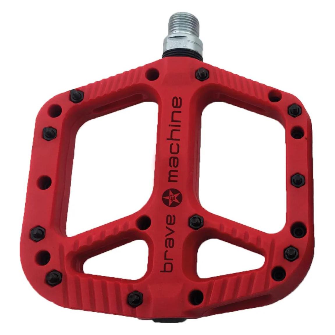 Brave Classics Brave Ma.Ped.Freeride XL Nylon Plattform Rot (BMPD61RD)