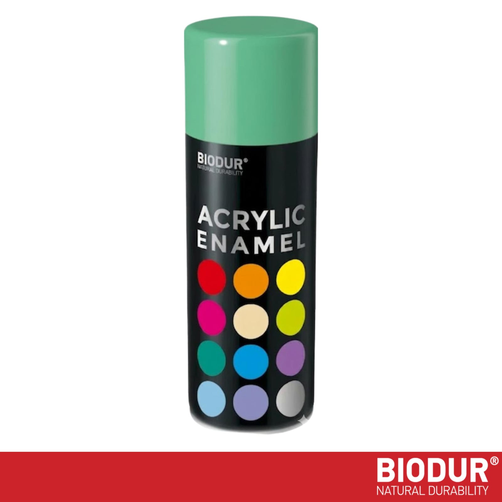 BIODUR Acrylverf Mintgroen RAL 6029 Hoogglans 400 ml
