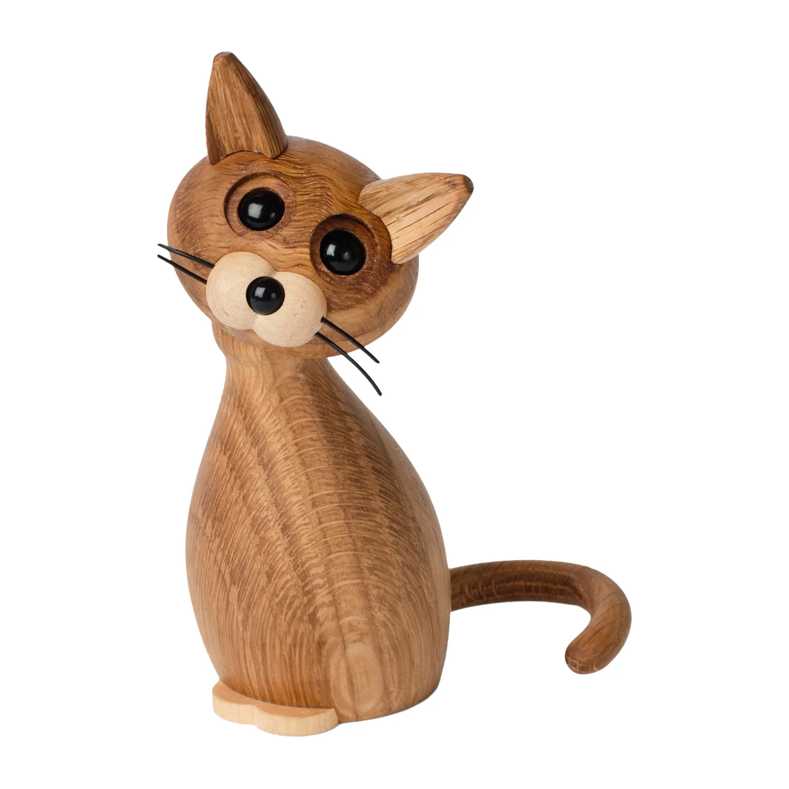 Spring Copenhagen Lucky decoratie kat van eikenhout
