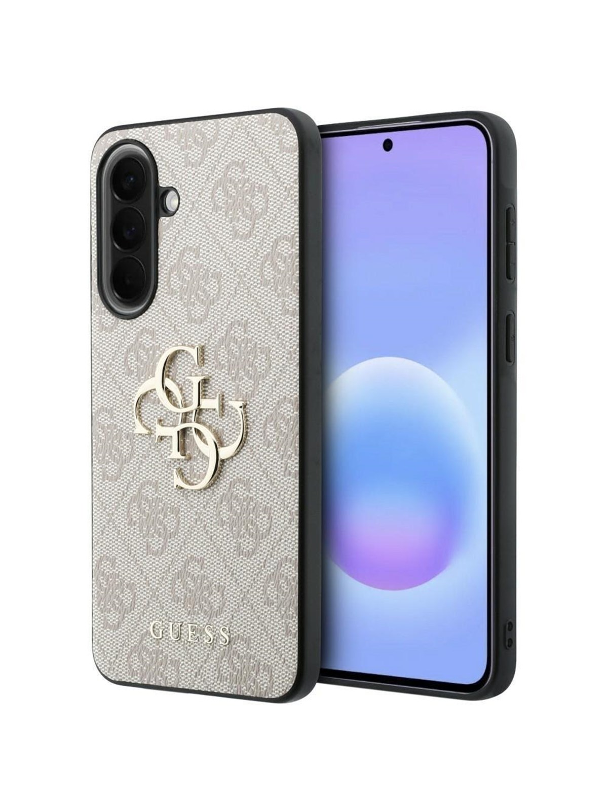 GUESS Leather 4G Metal Logo Case for Samsung Galaxy A57 5G - Pink