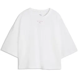 Puma, Damen, Sportshirt, W X Hyrox Cropped Lifestyle Tee (S), Weiss