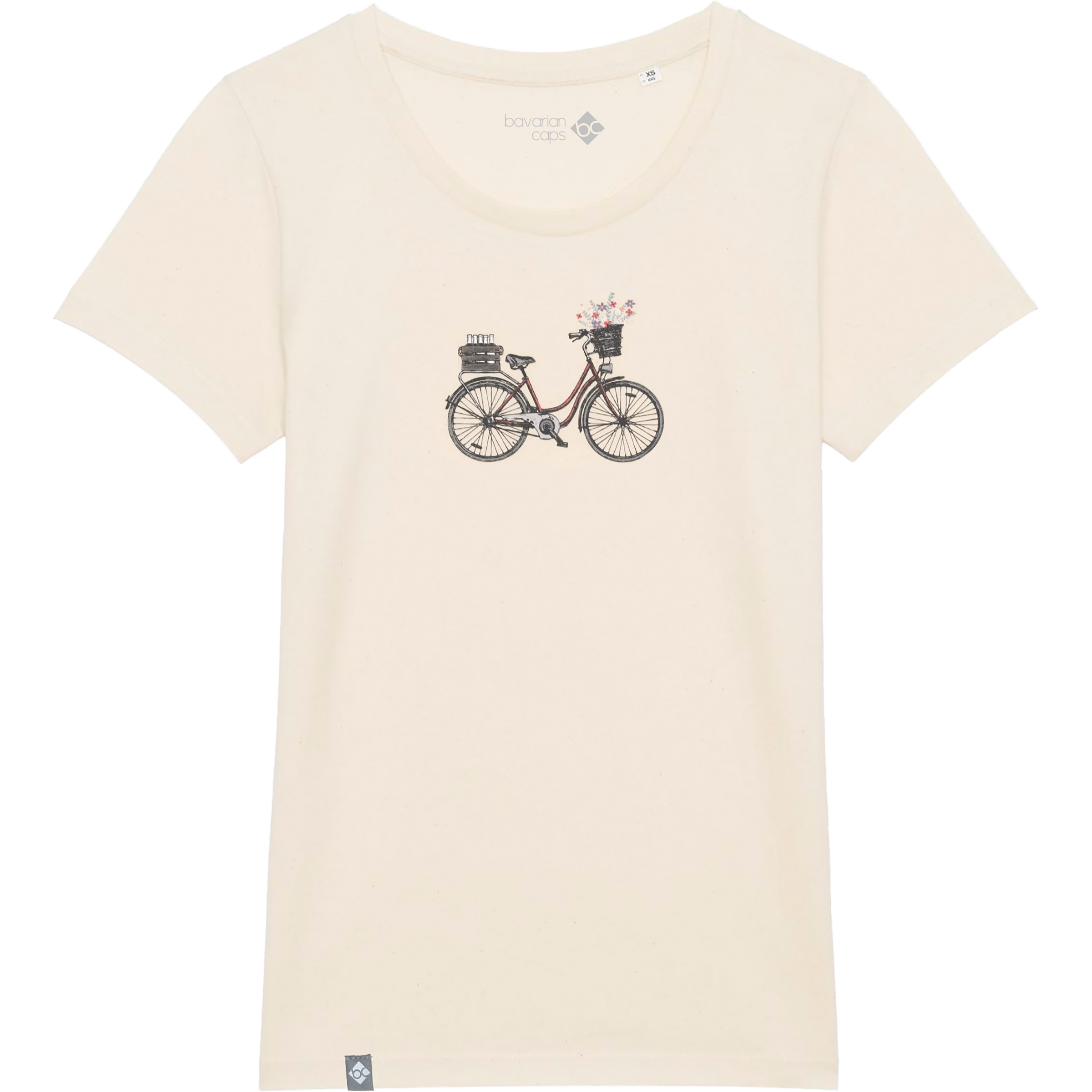 Bavarian Caps Expresslieferdienst Damen T-Shirts beige Größe XS Lifestyle Atmungsaktiv