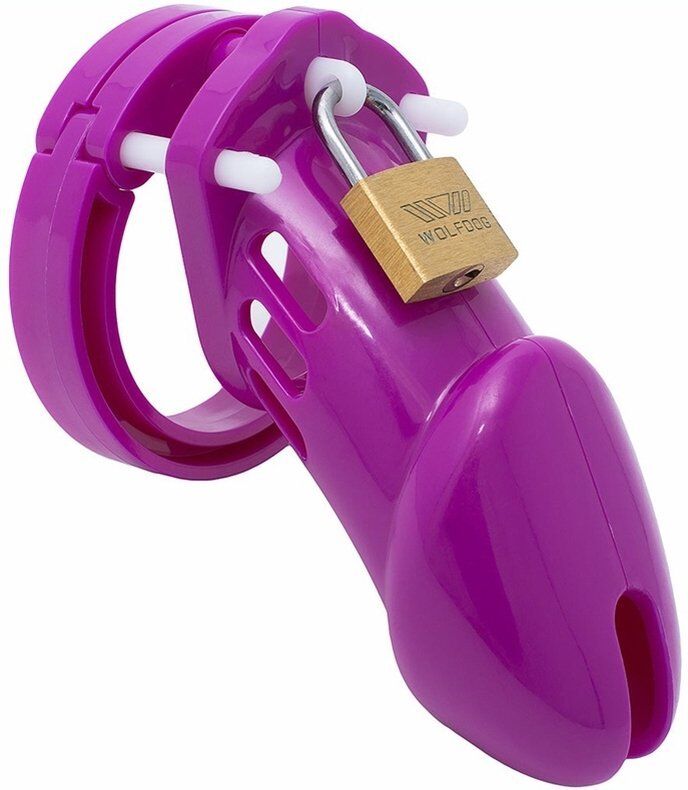 FUKR Cage de chasteté Silicone Bran 9 x 3cm Violette
