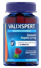 Valdispert Endormissement Sommeil Rapide 1,9 mg 60 Gommes - Pot 60 gommes
