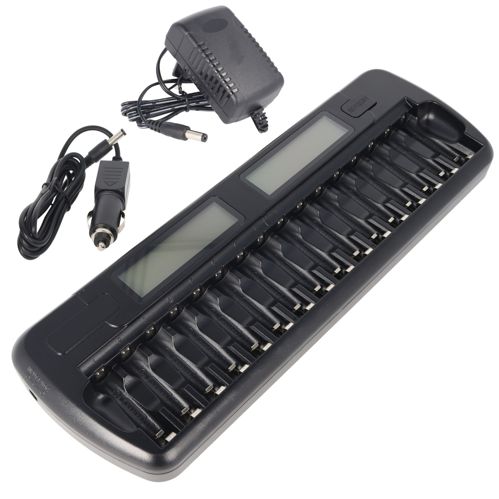 AccuCell Sneloplader voor 1 tot 16 NiMH-batterijen (AA en AAA)