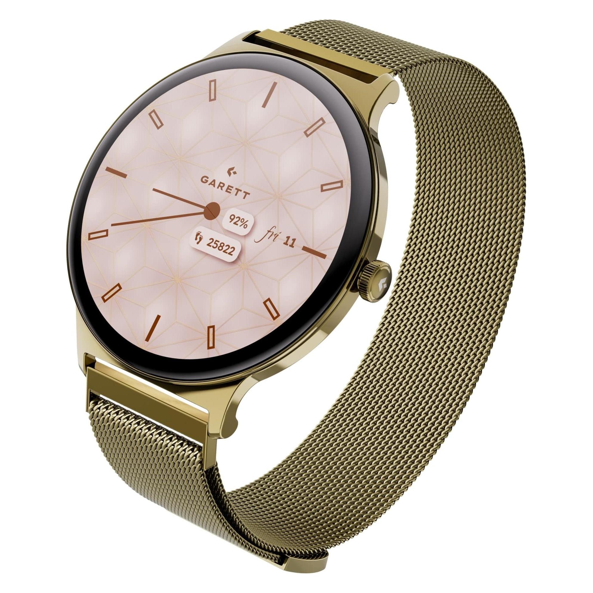 Garett Smartwatch Verona 2 zlatá MESH steel (ohne SIM) (VERONA_2_MESH_GLD)