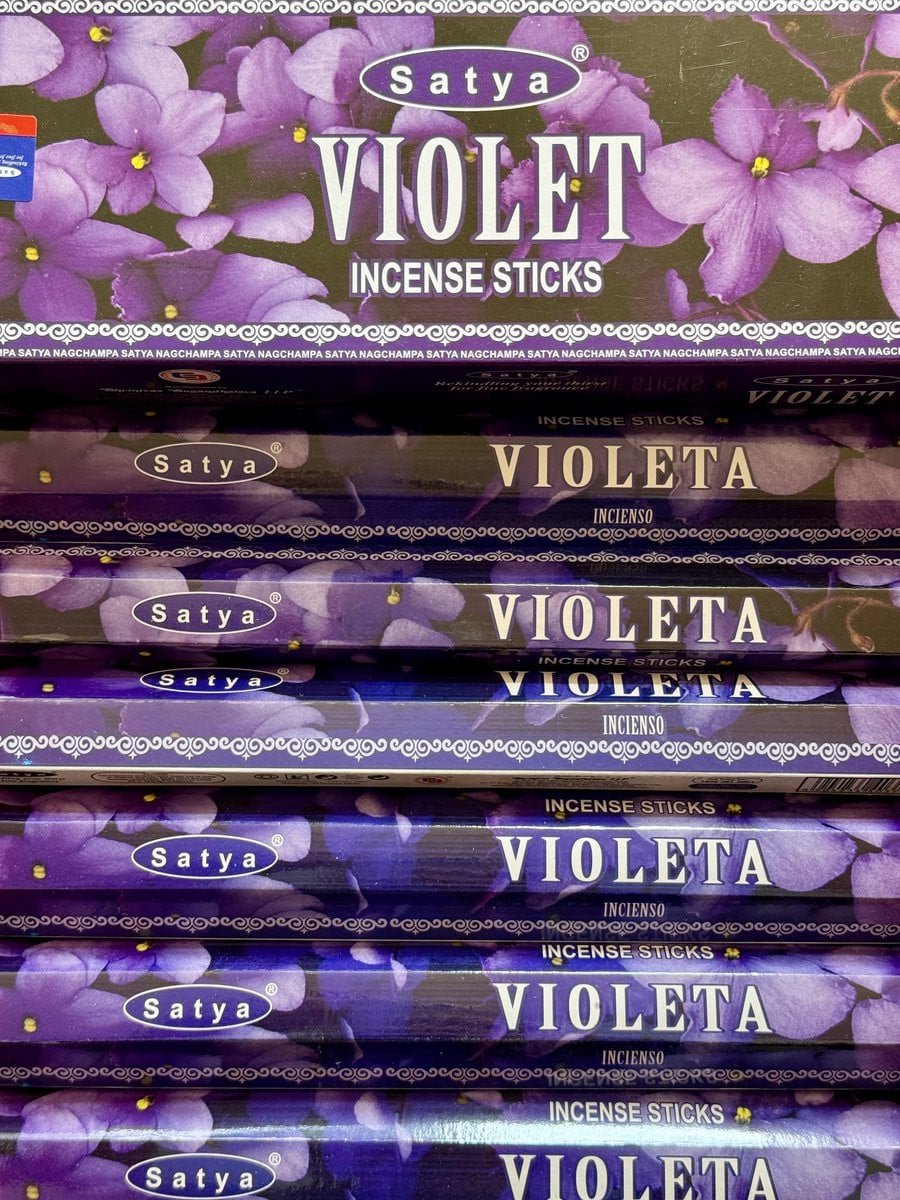 Satya Violet 20 wierookstokjes - 6 verpakkingen van 20 stuks