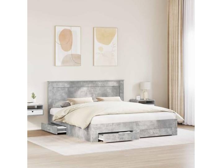 SKTQYQO Boxspringbett mit Kopfteil aus mehrschichtigem Holz Modernes Design, robuste Struktur, platzsparend, glatte Oberfläche