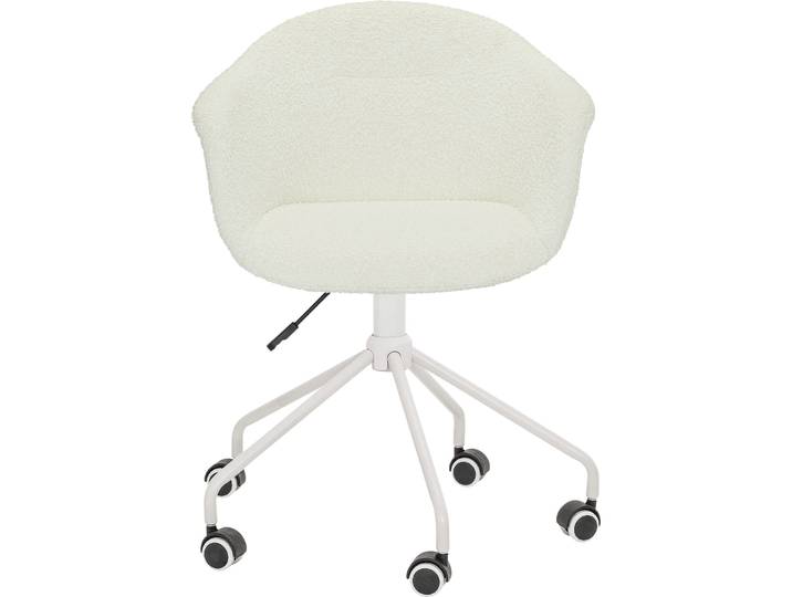Bürostuhl Lia weiss Stoff H 86 cm - Bürostuhl