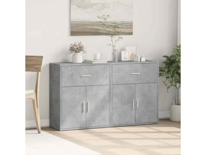HEFZGDB Robustes Sideboard mit feuchtigkeitsbeständigem Material und glatter Oberfläche aus Holzwerkstoff zur Aufbewahrung von Büchern und Zeitschriften, praktisches Sideboard mit großem