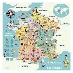 Vilac Frankreichkarte magnetisch (Französisch)