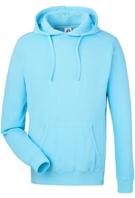 J America 8730JA Men's Comfort Dye Fleece Hood T-Shirt size Medium   Cotton/Polyester Blend