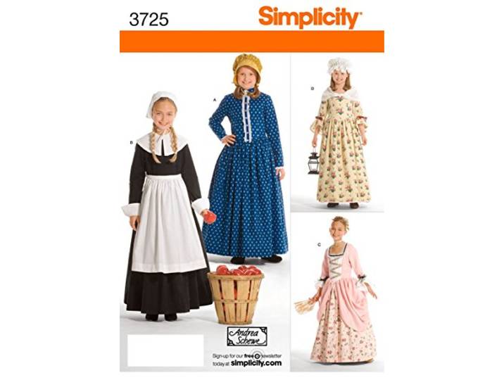 Simplicity Schneipatroon 3725 HH Kinder- en meisjeskostuums