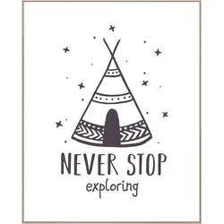 Bild NEVER STOP EXPLORING (BH 40x50 cm) - BH 40x50 cm