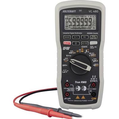 VOLTCRAFT VC 480 Hand-Multimeter digital Wasserdicht (IP67), LoZ CAT IV 1000 V Anzeige (Counts): 600000