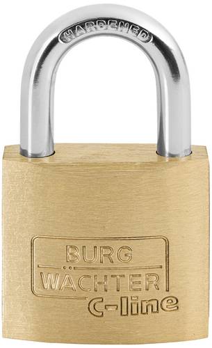 Burg Wächter 3001 Vorhängeschloss 30.00mm verschieden schließend Messing Schlüsselschloss