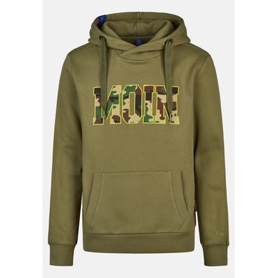 Kapuzenpullover SALZHAUT "Hoodie HEFF - MOIN Camouflage", Herren, Gr. XL, grün (seagrass), Pullover Kapuzenpullover