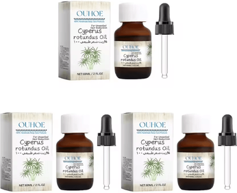 Uplift Curations Pure Cyperus Rotundus Hair Inhibitor Oil For Smooth Skin & Reduced Body Hair 3pcs