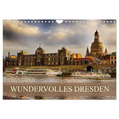 WUNDERVOLLES DRESDEN (Wandkalender 2026 DIN A4 quer), CALVENDO Monatskalender