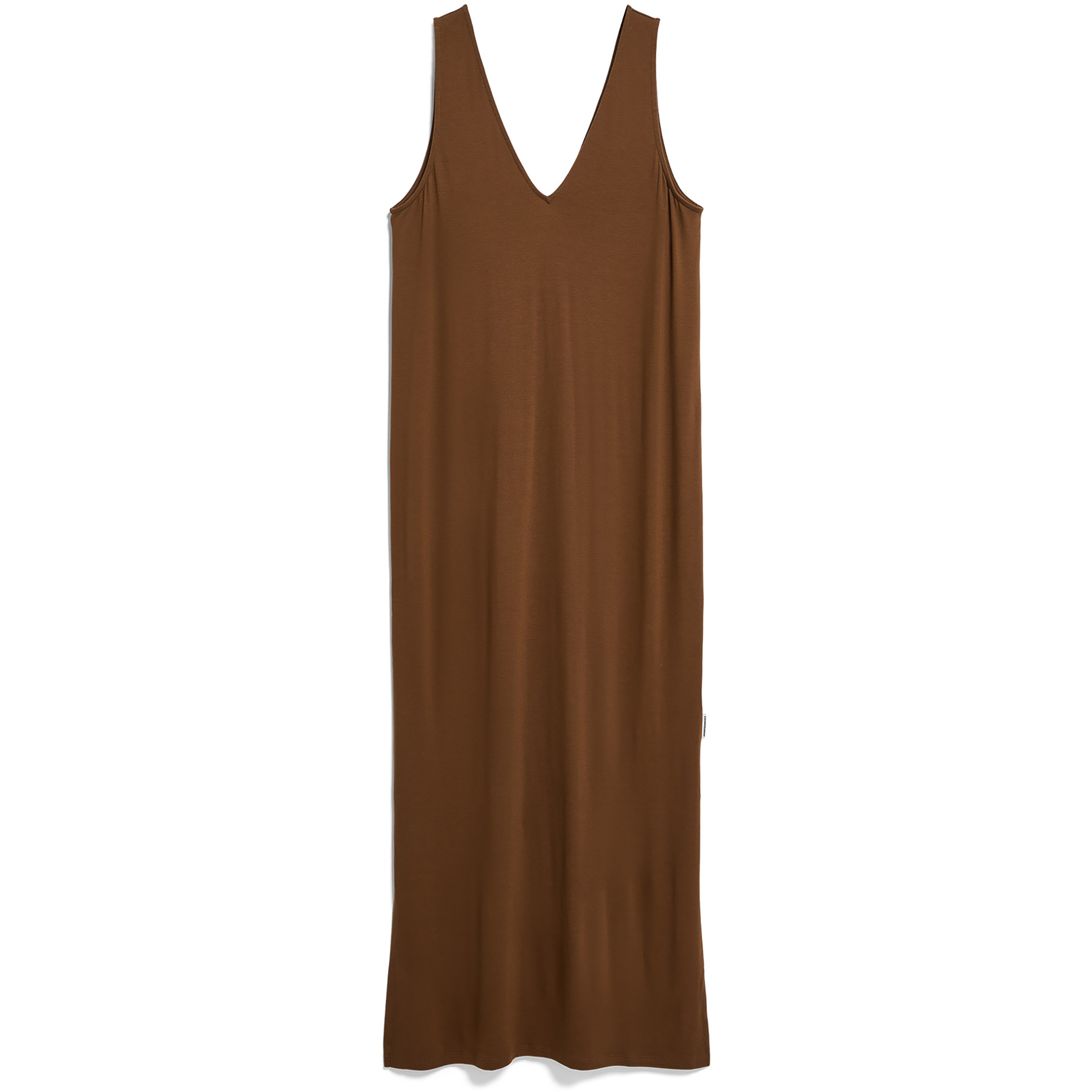 Armedangels Jersey Midi Kleid Damen Kleider braun Größe L Lifestyle Kühlend
