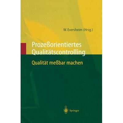 Prozeßorientiertes Qualitätscontrolling, Gebundene Ausgabe von Walter Eversheim, Springer Berlin, 978-3-540-63062-3