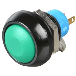 IP R3S GN - Drucktaster rund, Ø12mm, 0,2A-250VAC gn