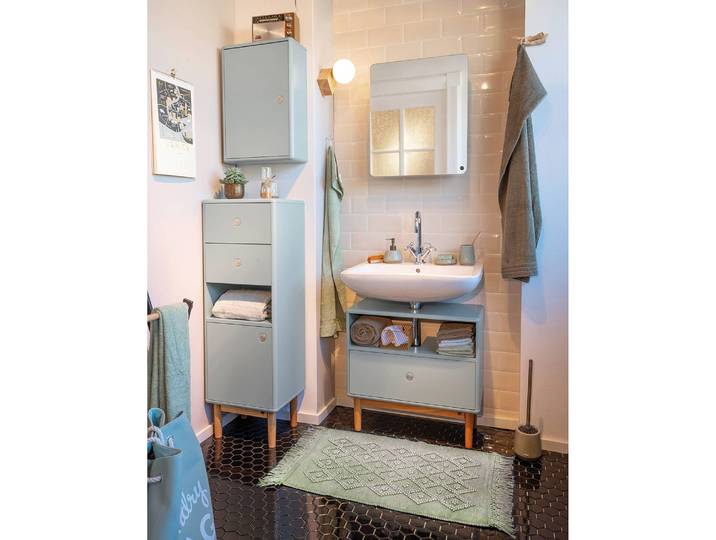 home24 Badmat Vintage 70 x 160cm groen/groen