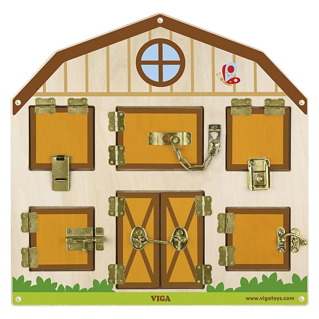 Creativ Company VIGA - House Latches Activity Board (908542) (908542)