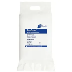 Meditrade 50er-Pack Einmal-Waschhandschuhe »BeeSana®« Molton weiß