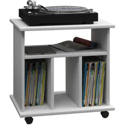 Schallplattenregal Retal ca.60x59x45cm Weiß