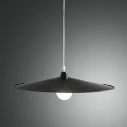 Puristische Kasa Pendelleuchte dimmbar in Schwarz von Fabas Luce