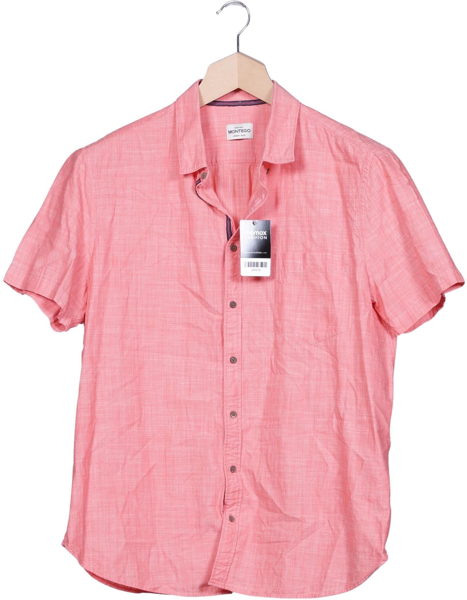 Montego Herren Hemd, Pink, Gr. Xxl, Baumwolle - Second Hand