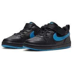 NIKE Court Borough Low Sneaker jüngere Kinder 023 - black/lt current blue 30