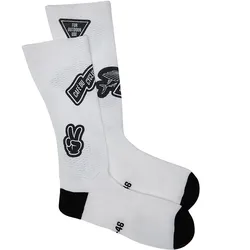 Café du Cycliste, Unisex, Sportsocken, Aero (35 - 38), Schwarz, Weiss