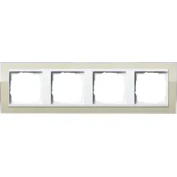Gira Abdeckrahmen 4-fach klar sand 0214773